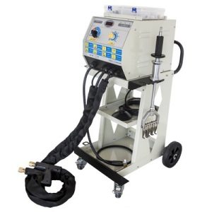 Sheet metal washer welding repair machine