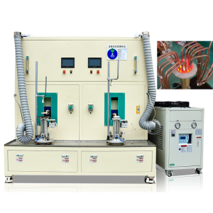 Customized automatic copper splitter distributor high-frequency induction soldering machine
